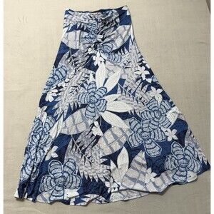 White House Black Market Drama Maxi Skirt Size 12 Pull On Juggle Floral